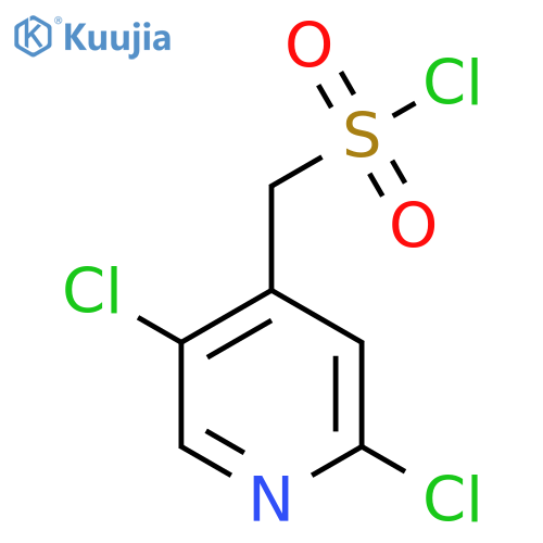 (2,5-dichloropyridin-4-yl)methanesulfonyl chloride structure