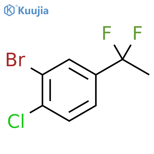 2-Bromo-1-chloro-4-(1,1-difluoroethyl)benzene structure