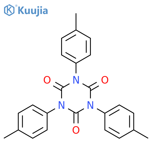 1,3,5-Triazine-2,4,6(1H,3H,5H)-trione, 1,3,5-tris(4-methylphenyl)- structure