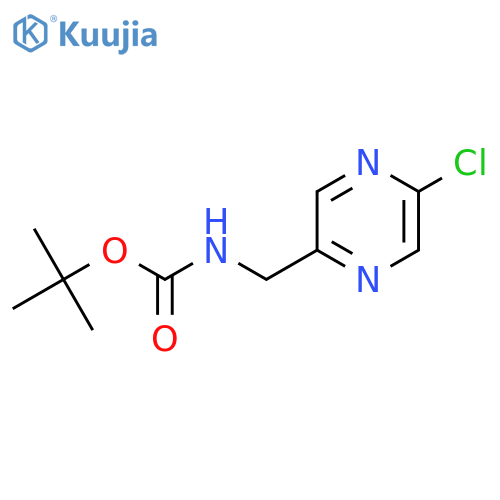 tert-butyl N-[(5-chloropyrazin-2-yl)methyl]carbamate structure