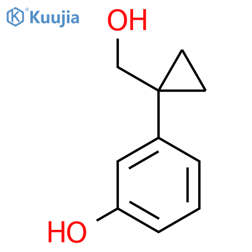3-1-(hydroxymethyl)cyclopropylphenol structure