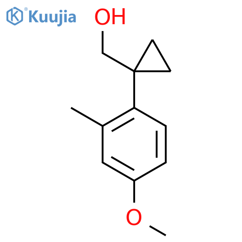 1-(4-methoxy-2-methylphenyl)cyclopropylmethanol structure