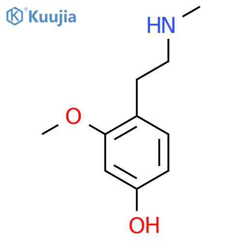 3-methoxy-4-2-(methylamino)ethylphenol structure
