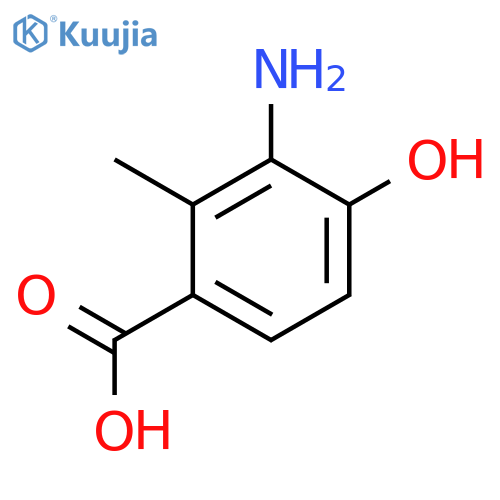 3-Amino-4-hydroxy-2-methylbenzoic acid structure