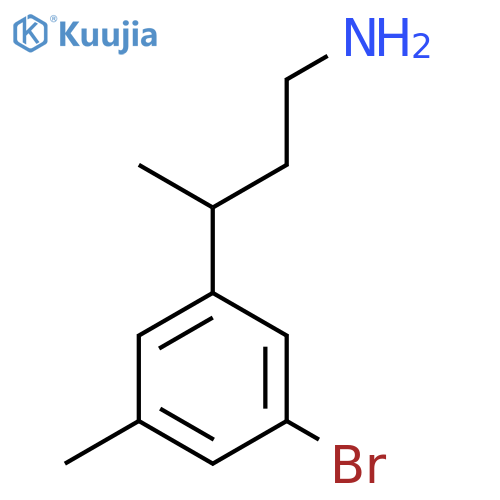 3-(3-bromo-5-methylphenyl)butan-1-amine structure