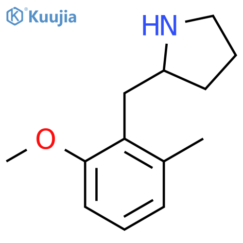 2-[(2-Methoxy-6-methylphenyl)methyl]pyrrolidine structure