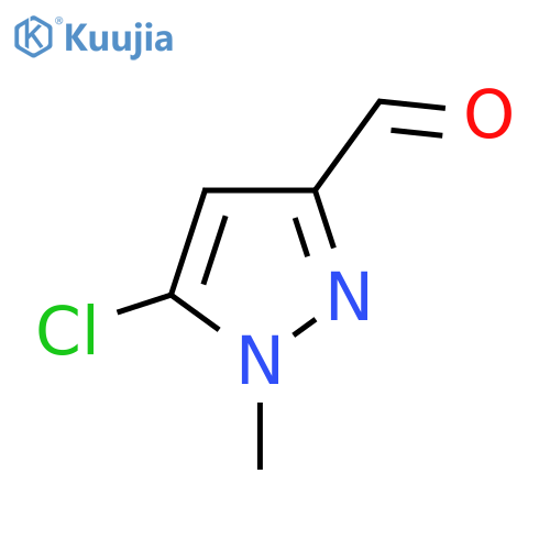 5-chloro-1-methyl-1H-pyrazole-3-carbaldehyde structure