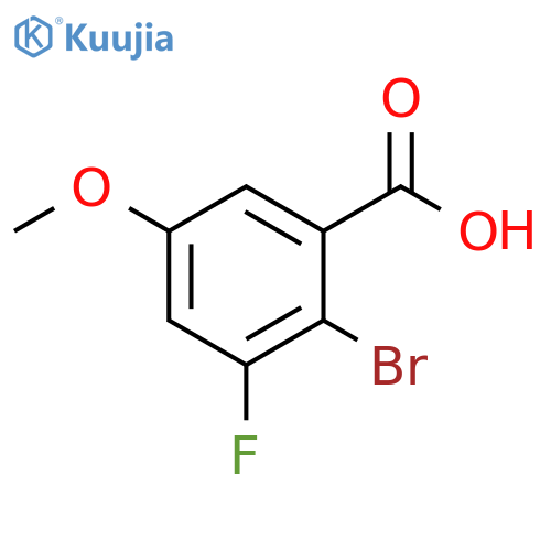 2-bromo-3-fluoro-5-methoxybenzoic acid structure