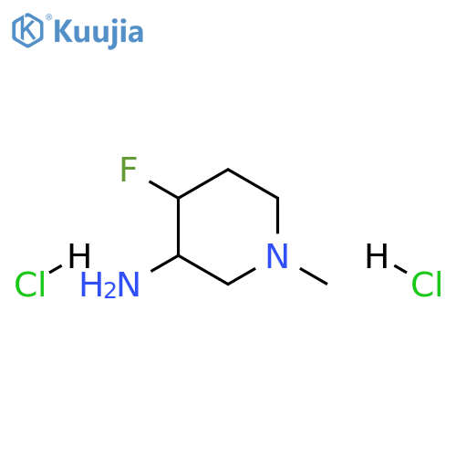 4-fluoro-1-methyl-piperidin-3-amine;dihydrochloride structure