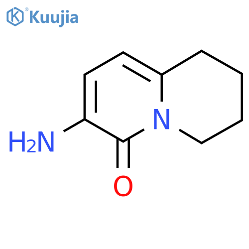 7-amino-2,3,4,6-tetrahydro-1H-quinolizin-6-one structure