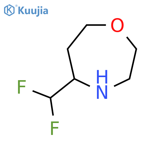 5-(Difluoromethyl)-1,4-oxazepane structure