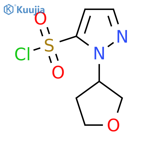 1-(Oxolan-3-yl)-1H-pyrazole-5-sulfonyl chloride structure