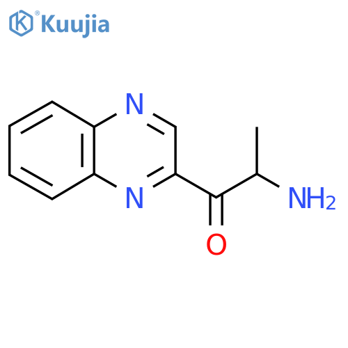 2-amino-1-(quinoxalin-2-yl)propan-1-one structure