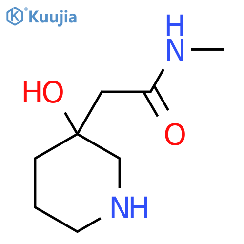 2-(3-hydroxypiperidin-3-yl)-N-methylacetamide structure