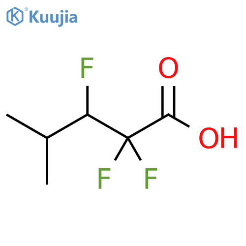 Pentanoic acid, 2,2,3-trifluoro-4-methyl- structure