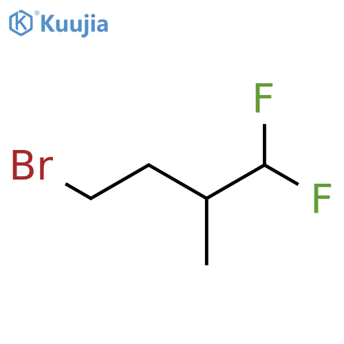 4-Bromo-1,1-difluoro-2-methylbutane structure