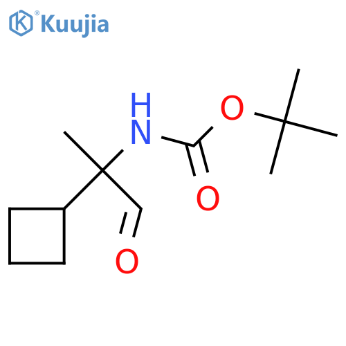 Tert-butyl n-(2-cyclobutyl-1-oxopropan-2-yl)carbamate structure