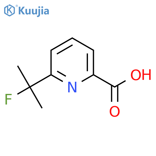 6-(2-fluoropropan-2-yl)pyridine-2-carboxylic acid structure