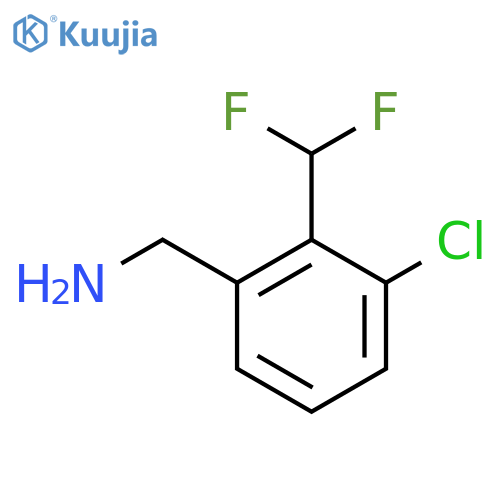 [3-Chloro-2-(difluoromethyl)phenyl]methanamine structure
