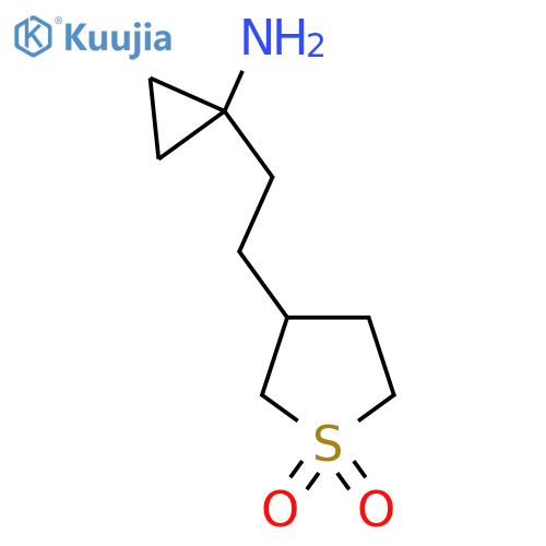 3-2-(1-aminocyclopropyl)ethyl-1lambda6-thiolane-1,1-dione structure