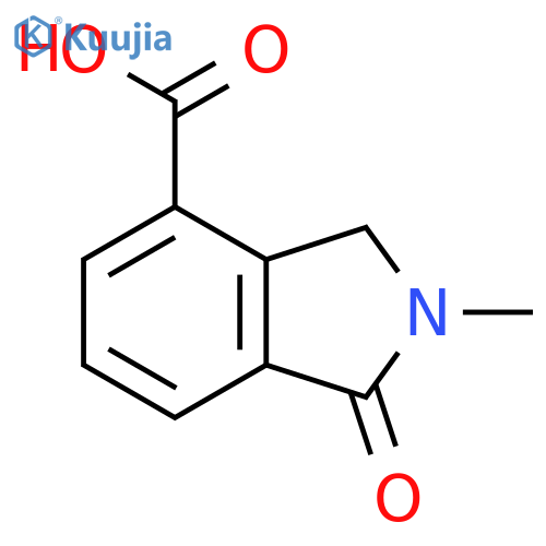 2-methyl-1-oxo-2,3-dihydro-1H-isoindole-4-carboxylic acid structure