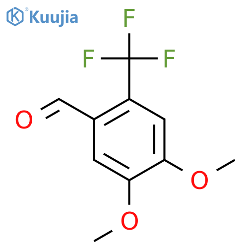 4,5-Dimethoxy-2-(trifluoromethyl)benzaldehyde structure