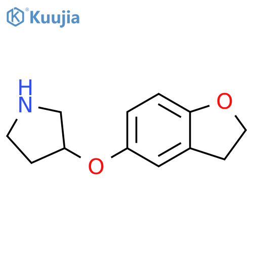 3-(2,3-dihydro-1-benzofuran-5-yloxy)pyrrolidine structure
