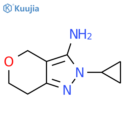 Pyrano[4,3-c]pyrazol-3-amine, 2-cyclopropyl-2,4,6,7-tetrahydro- structure