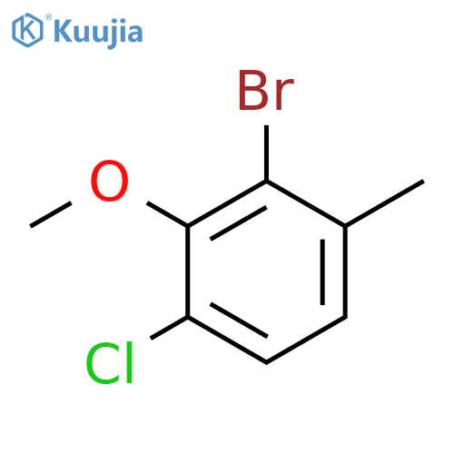 2-bromo-4-chloro-3-methoxy-1-methylbenzene structure