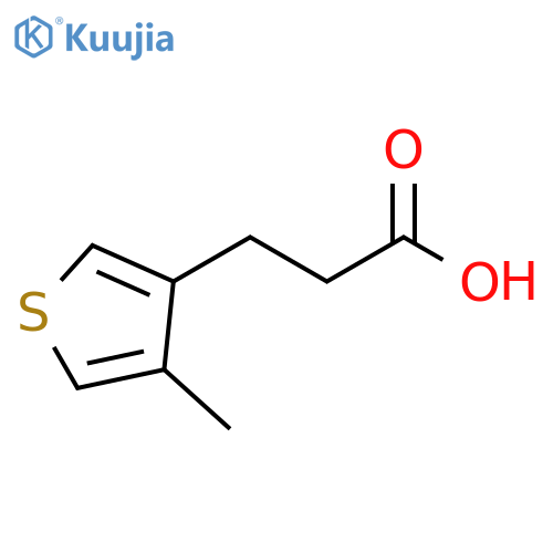 3-Thiophenepropanoic acid, 4-methyl- structure
