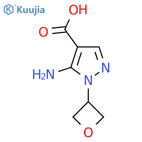 5-amino-1-(oxetan-3-yl)-1H-pyrazole-4-carboxylic acid structure