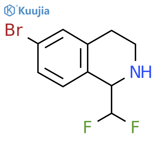 6-Bromo-1-(difluoromethyl)-1,2,3,4-tetrahydroisoquinoline structure