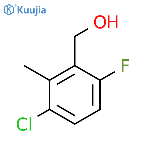 3-Chloro-6-fluoro-2-methylbenzyl alcohol structure
