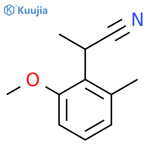 2-(2-Methoxy-6-methylphenyl)propanenitrile structure
