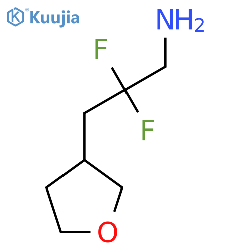2,2-Difluoro-3-(oxolan-3-yl)propan-1-amine structure