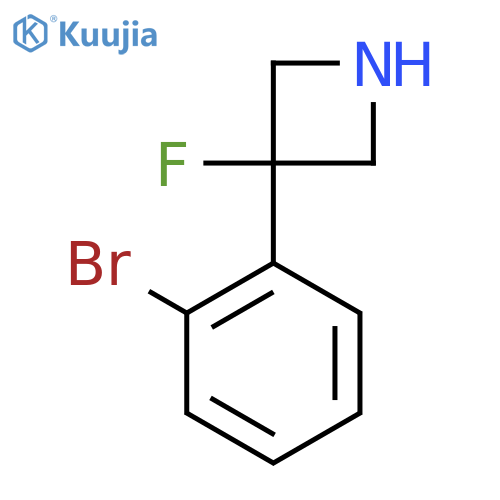3-(2-Bromophenyl)-3-fluoroazetidine structure