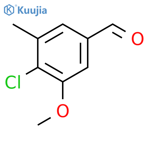 4-Chloro-3-methoxy-5-methylbenzaldehyde structure
