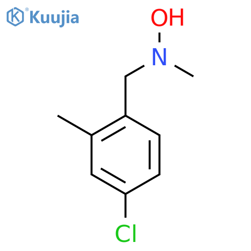 N-(4-chloro-2-methylphenyl)methyl-N-methylhydroxylamine structure