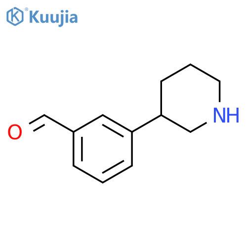 3-(piperidin-3-yl)benzaldehyde structure