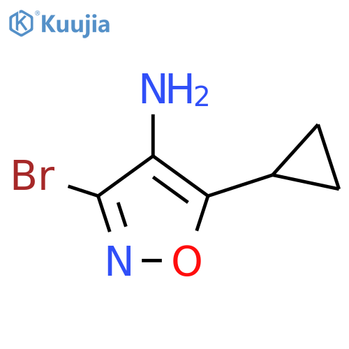 3-Bromo-5-cyclopropyl-4-isoxazolamine structure