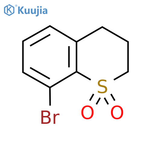8-bromo-3,4-dihydro-2H-1lambda6-benzothiopyran-1,1-dione structure