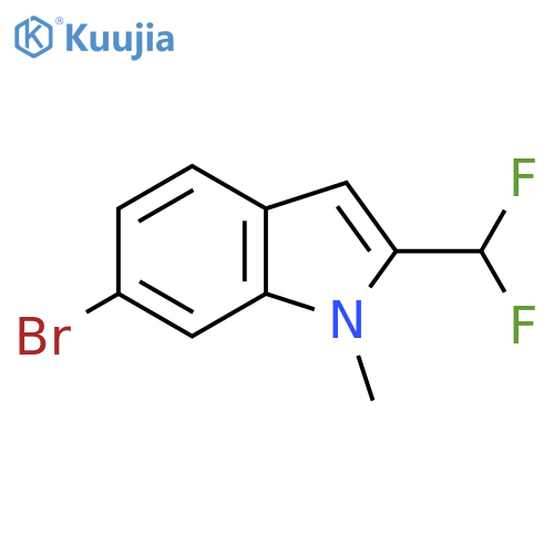 6-Bromo-2-(difluoromethyl)-1-methylindole structure