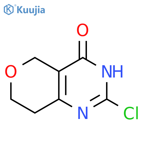 2-chloro-3H,4H,5H,7H,8H-pyrano[4,3-d]pyrimidin-4-one structure