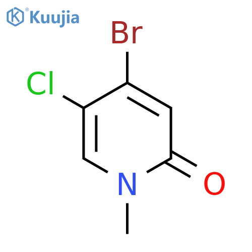 4-bromo-5-chloro-1-methyl-pyridin-2-one structure