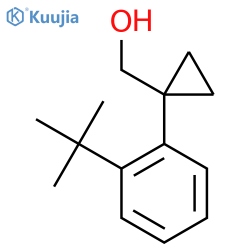 [1-(2-Tert-butylphenyl)cyclopropyl]methanol structure