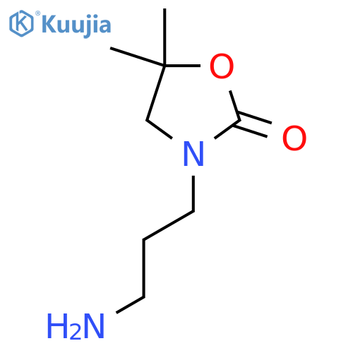 3-(3-Aminopropyl)-5,5-dimethyl-1,3-oxazolidin-2-one structure