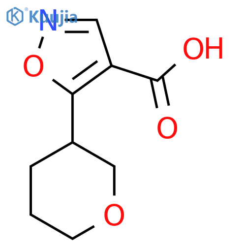 5-(oxan-3-yl)-1,2-oxazole-4-carboxylic acid structure