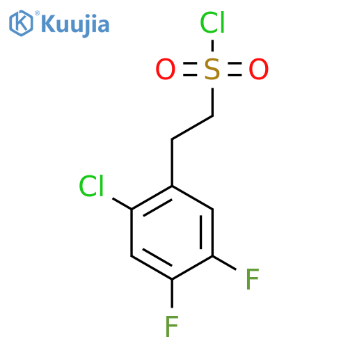 2-(2-chloro-4,5-difluorophenyl)ethane-1-sulfonyl chloride structure