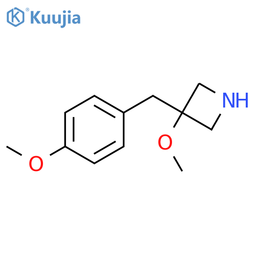 3-Methoxy-3-[(4-methoxyphenyl)methyl]azetidine structure