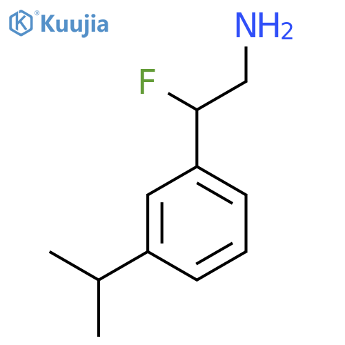 2-fluoro-2-3-(propan-2-yl)phenylethan-1-amine structure